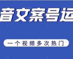 抖音文案号项目，无门槛人人可做
