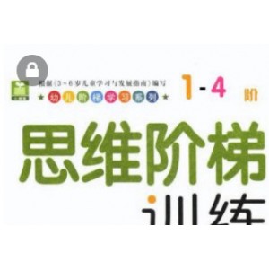 高清幼儿思维训练彩色PDF书籍全套4本