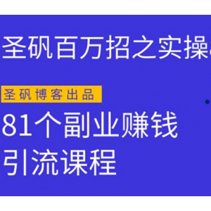 圣矾实操81个副业赚钱：随便一个月入几万