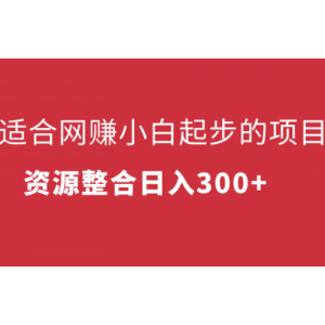 适合网赚小白起步的项目，资源整合日入300