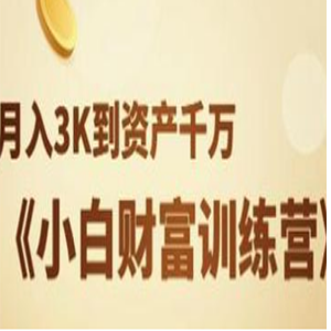月入3K到资产千万：小白财富训练营【完结】