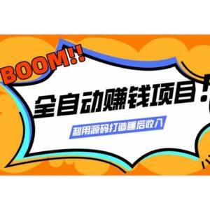 全自动赚钱项目，利用源码打造睡后收入[视频教程]