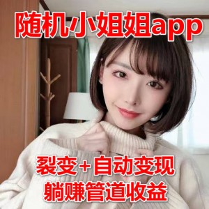随机小姐姐源码app+裂变+自动变现，躺赚管道收益