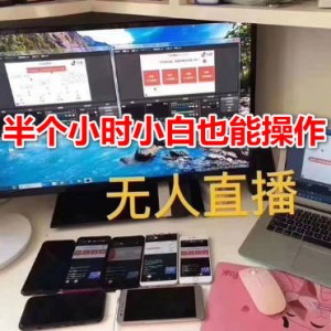 2023无人直播挂机项目,日赚500+【工具+素材+教程】