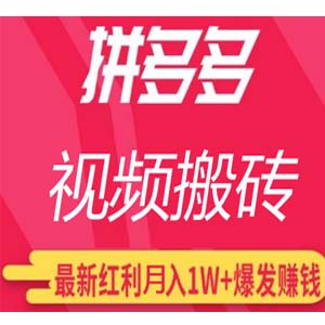多多视频搬运项目，新手也能月入过万