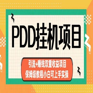 拼多多商家挂机项目，小白可做 ，日入千元