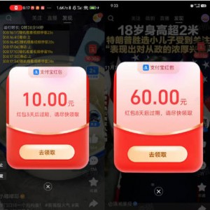 支付宝挂机，单号日入大几十