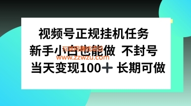 视频号正规挂播任务，有手就行不违规，轻松日入1张